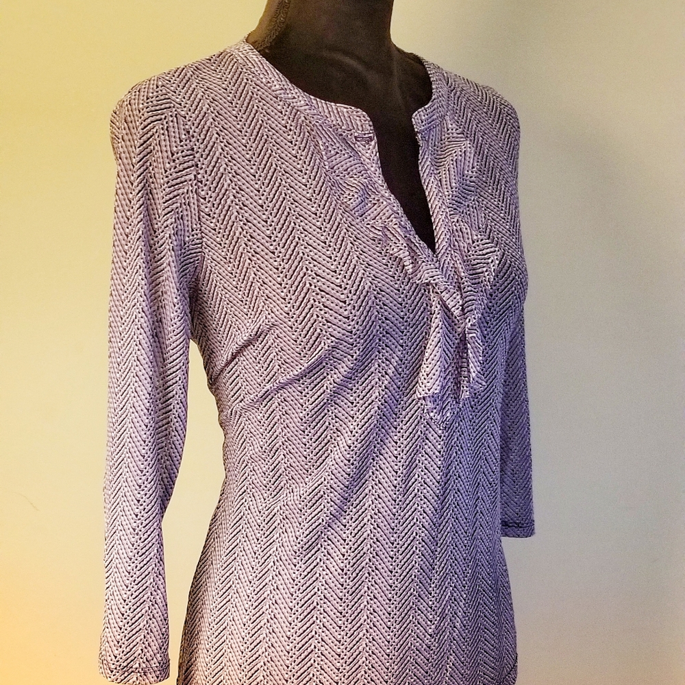 The Limited Ruffled 3/4 Top - Picture 3 of 3